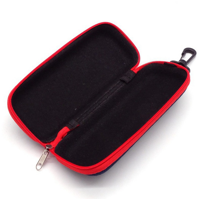 1 komplekts Izturīgas cietās brilles Brilles Saulesbrilles Case Travel Pack Soma Briļļu kastīte Āķis Zils/Melns/Oranžs/Zaļš/Sarkans