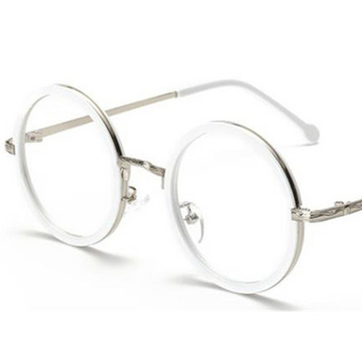 Modes optiskās brilles unisex apaļas brilles pret UV brilles retro lielizmēra rāmis brilles