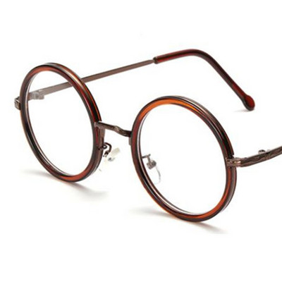 Modes optiskās brilles unisex apaļas brilles pret UV brilles retro lielizmēra rāmis brilles