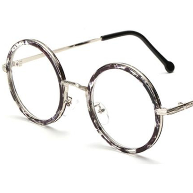 Modes optiskās brilles unisex apaļas brilles pret UV brilles retro lielizmēra rāmis brilles