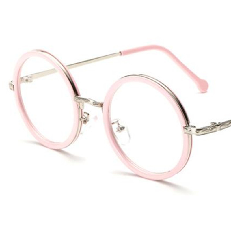 Modes optiskās brilles unisex apaļas brilles pret UV brilles retro lielizmēra rāmis brilles