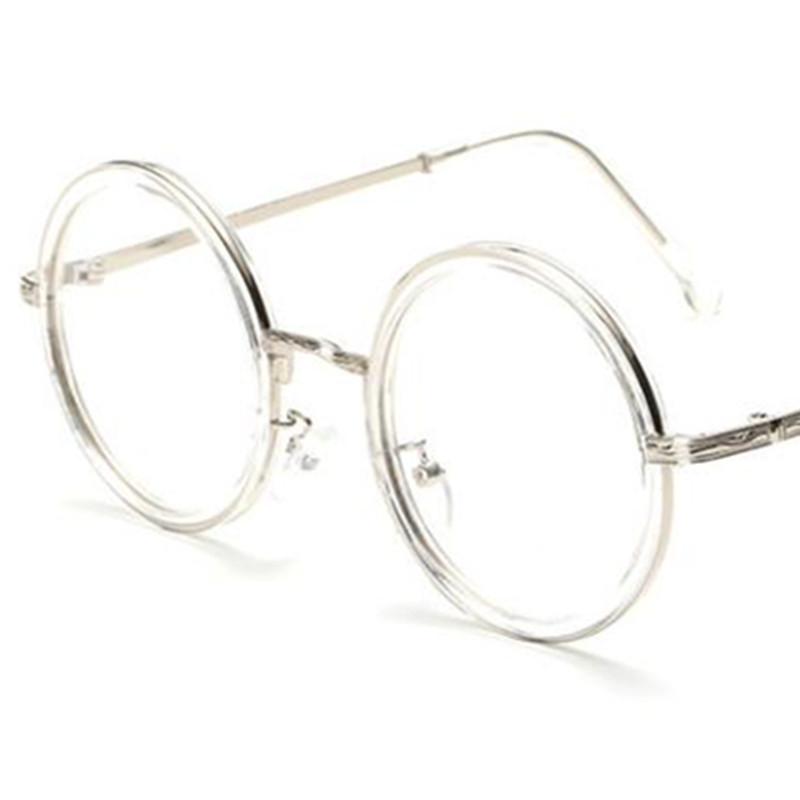 Modes optiskās brilles unisex apaļas brilles pret UV brilles retro lielizmēra rāmis brilles