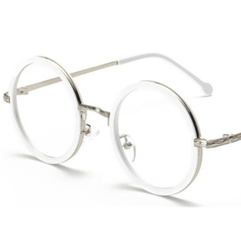 Modes optiskās brilles unisex apaļas brilles pret UV brilles retro lielizmēra rāmis brilles