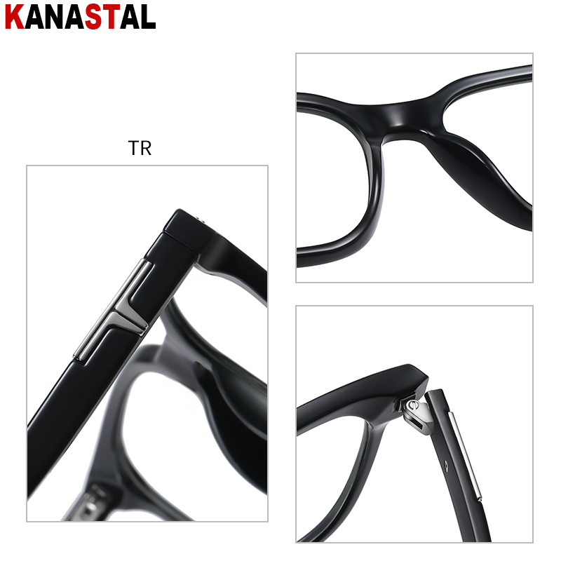 Muške naočale za blokiranje plavog svjetla Retro TR90 Računalni četvrtasti okviri za naočale protiv umora Ženske dioptrijske naočale