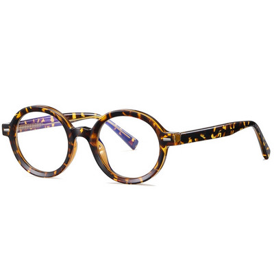 TR90 Anti Blue Light Кръгли пънк рамки за оптични очила Мъже Жени Модни компютърни очила 50792