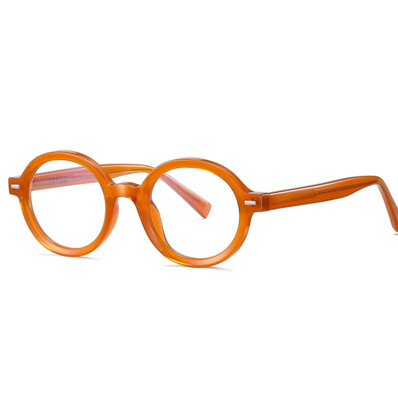 TR90 Anti Blue Light Кръгли пънк рамки за оптични очила Мъже Жени Модни компютърни очила 50792