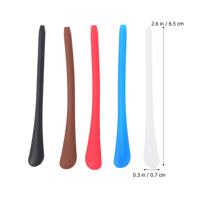 10 porų akinių laikiklių akinių akinių kojos rankovės akinių dėtuvės rankovės silikoninės akinių kojos dangtelis akiniai kojos lankstiklis