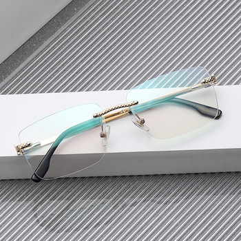Swanwick ανδρικά γυαλιά χωρίς στεφάνι μπλε φως μεντεσέ ελατηρίου τετράγωνα γυαλιά σκελετός γυναικεία διακόσμηση αρσενικό μεταλλικό χρυσό unisex