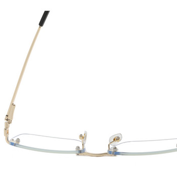 Swanwick мъжки очила без рамка синя светлина пружинна панта квадратна рамка за очила дамска декорация мъжки метални златни унисекс