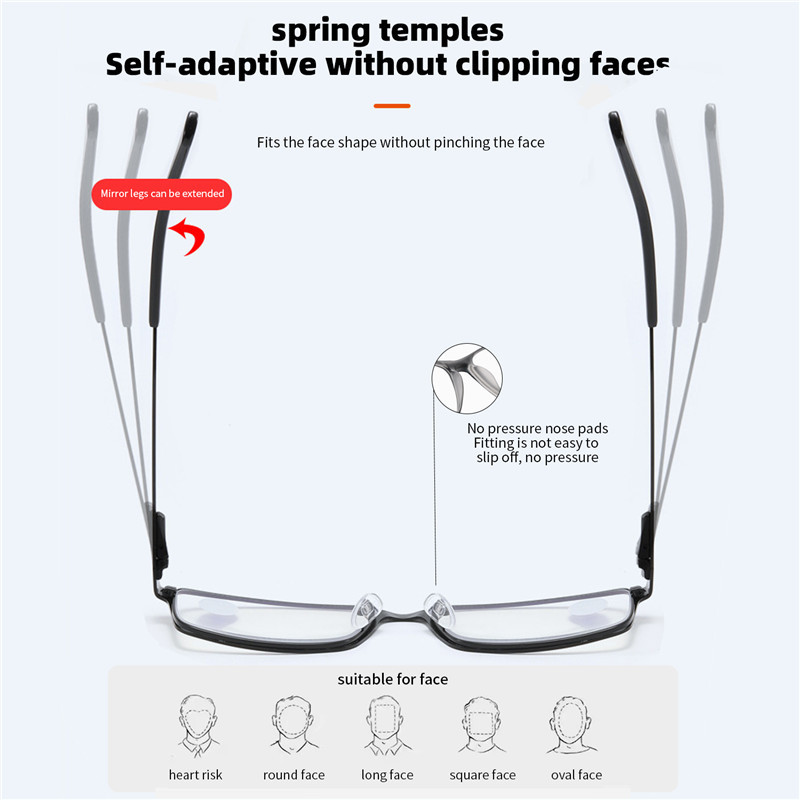 iboode Optical Anti-Blue Light Naočale za čitanje Muškarci Poslovno računalo Okvir naočala za dalekovid Ženske naočale s dioptrijom +1,0 +1,5