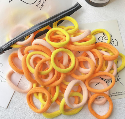 30/50PCS/Set Žene Djevojke Osnovne gumice za kosu Jednostavne jednobojne elastične trake za glavu Užad za kosu Vezice Dodaci za kosu Držač za rep