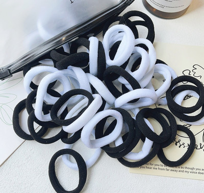 30/50PCS/Set Žene Djevojke Osnovne gumice za kosu Jednostavne jednobojne elastične trake za glavu Užad za kosu Vezice Dodaci za kosu Držač za rep