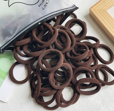 30/50PCS/Set Žene Djevojke Osnovne gumice za kosu Jednostavne jednobojne elastične trake za glavu Užad za kosu Vezice Dodaci za kosu Držač za rep