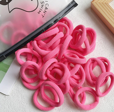 30/50PCS/Set Žene Djevojke Osnovne gumice za kosu Jednostavne jednobojne elastične trake za glavu Užad za kosu Vezice Dodaci za kosu Držač za rep