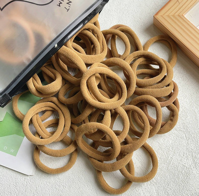 30/50PCS/Set Žene Djevojke Osnovne gumice za kosu Jednostavne jednobojne elastične trake za glavu Užad za kosu Vezice Dodaci za kosu Držač za rep