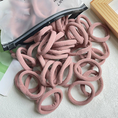 30/50PCS/Set Žene Djevojke Osnovne gumice za kosu Jednostavne jednobojne elastične trake za glavu Užad za kosu Vezice Dodaci za kosu Držač za rep