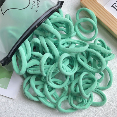 30/50PCS/Set Žene Djevojke Osnovne gumice za kosu Jednostavne jednobojne elastične trake za glavu Užad za kosu Vezice Dodaci za kosu Držač za rep