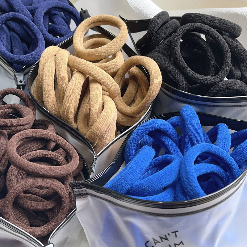 30/50PCS/Set Žene Djevojke Osnovne gumice za kosu Jednostavne jednobojne elastične trake za glavu Užad za kosu Vezice Dodaci za kosu Držač za rep