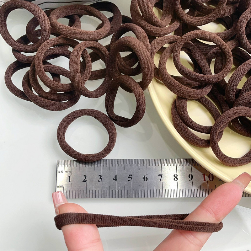 30/50PCS/Set Žene Djevojke Osnovne gumice za kosu Jednostavne jednobojne elastične trake za glavu Užad za kosu Vezice Dodaci za kosu Držač za rep