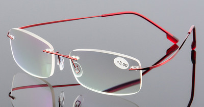 Ultralight TR90 Memory Titanium Rimless Γυαλιά Ανάγνωσης Ανδρικά Γυναικεία Γυαλιά Πρεσβυωπίας +1,0 +1,5 +2,0 έως +3,5 +4,0