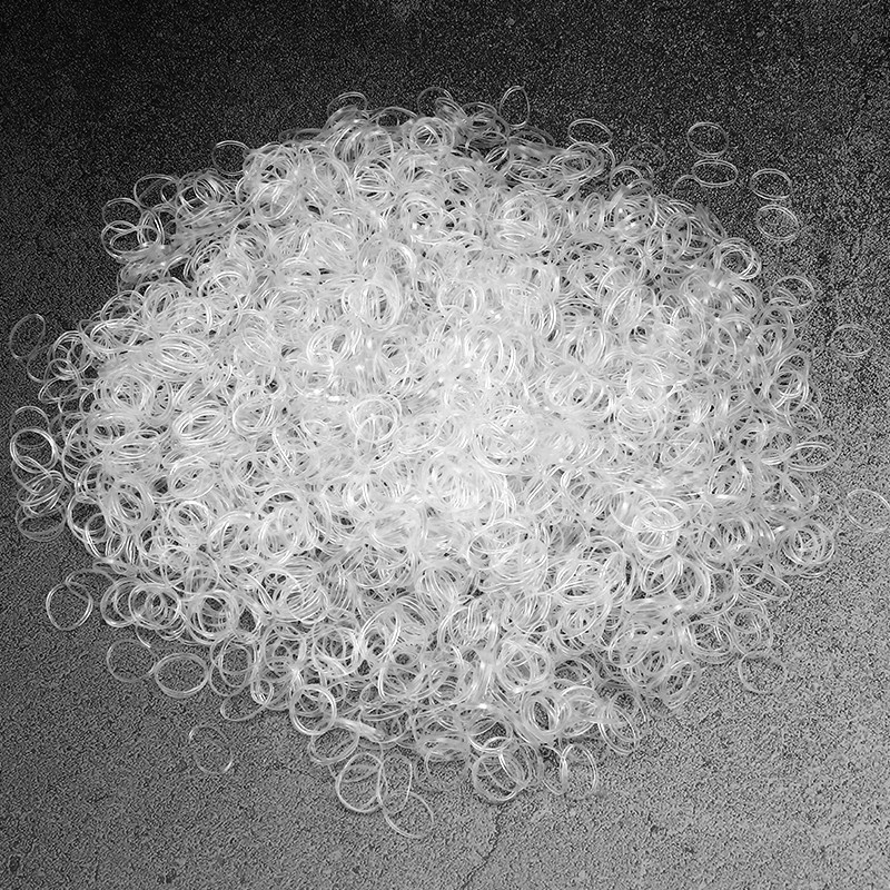 1000kom/komplet slatkih prozirnih jednokratnih elastičnih traka za kosu za djevojčice, držač za konjski rep, prsten za kosu, gumene trake, dodaci za kosu