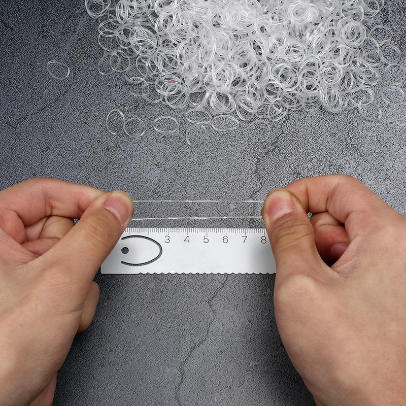 1000kom/komplet slatkih prozirnih jednokratnih elastičnih traka za kosu za djevojčice, držač za konjski rep, prsten za kosu, gumene trake, dodaci za kosu