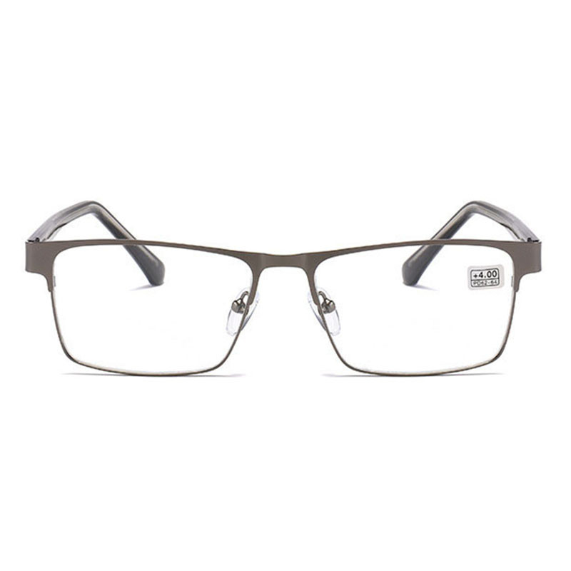 UVLAIK naočale za čitanje od nehrđajućeg čelika Muške poslovne optičke naočale protiv plave svjetlosti Muške čvrste metalne naočale za dalekovidnost
