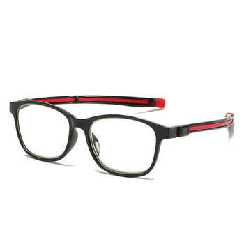 Унисекс магнитни очила за четене Мъжки и дамски регулируеми висящи магнитни меки магнитни винтидж сгъваеми очила за четене