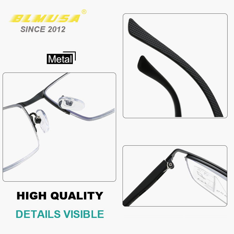 BLMUSA Nove muške progresivne multifokalne naočale za čitanje Muške poslovne naočale za čitanje za muškarce Naočale protiv plave svjetlosti za starije osobe