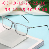 Gotove naočale za kratkovidnost Žene Muškarci Kvadratni TR90 okviri Ultra lagane kratkovidne naočale Dioptrijske dioptrije -1,5 -2,0 -2,5 do -6,0