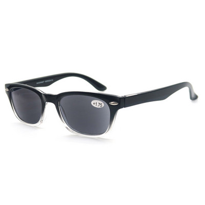 Naočale za čitanje za muškarce Sun Readers Comfort Spring Hinge Square Frame Readers za žene Tortoise Black +1.0+1.5+2.0+2.5+3.0+1.75
