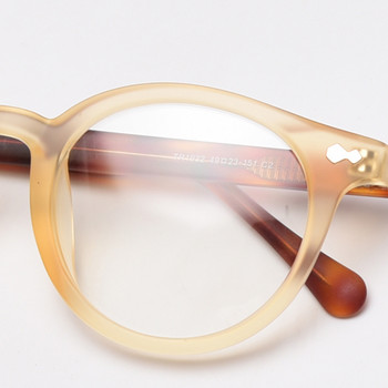 Peekaboo ретро кръгла рамка за очила дамски корейски стил tr90 оптични очила мъжки прозрачни лещи ацетатно сиво високо качество унисекс