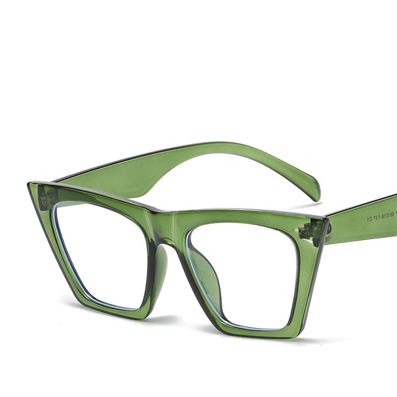 Vintage prevelike četvrtaste naočale Žene Muškarci Naočale velikog okvira za žene Gradient okvir za naočale Punk prozirne leće protiv plave svjetlosti