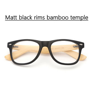 Ralferty Vintage retro okvir za naočale s zakovicama Muškarci Ženski drveni bambusov okvir za dioptrijske optičke naočale s prozirnim lećama