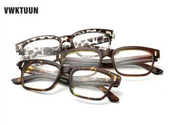 VWKTUUN Γυαλιά ματιών Σκελετοί Γυναικεία Οπτικά Γυαλιά Μυωπίας Σκελετοί Ανδρικά V logo Απλό Γυαλί Πολύχρωμο Σκελετός oculos Gafas de sol