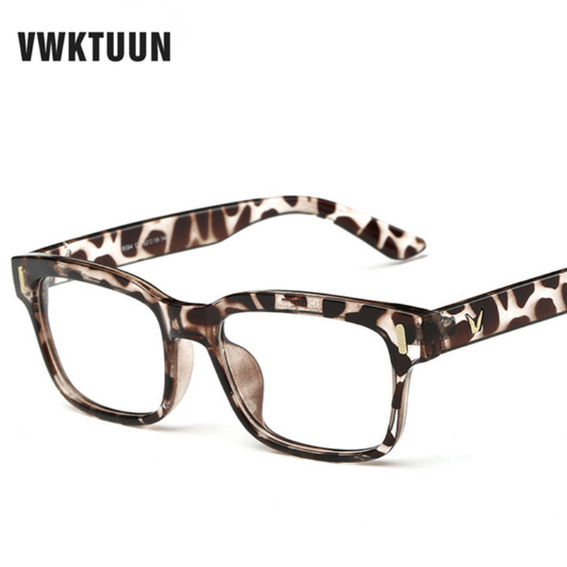 VWKTUUN akinių rėmeliai moterims Optiniai akiniai trumparegystės rėmeliai vyrams V logotipas paprastas stiklas spalvotas rėmelis oculos Gafas de sol
