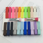 20 kom/lot 50 mm Grosgrain vrpce obložene aligator štipaljkama za kosu s dvostrukim zupcima za mašne za kosu Cvjetni obrt DIY dodaci