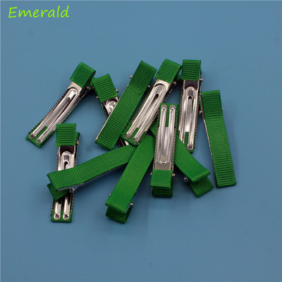 20 kom/lot 50 mm Grosgrain vrpce obložene aligator štipaljkama za kosu s dvostrukim zupcima za mašne za kosu Cvjetni obrt DIY dodaci