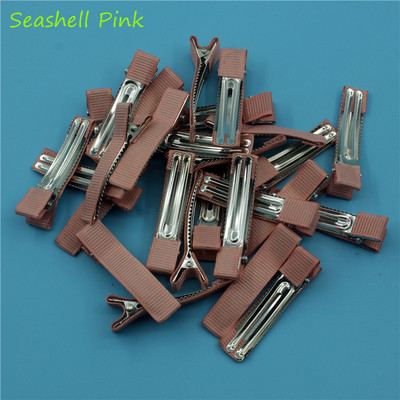 20 kom/lot 50 mm Grosgrain vrpce obložene aligator štipaljkama za kosu s dvostrukim zupcima za mašne za kosu Cvjetni obrt DIY dodaci