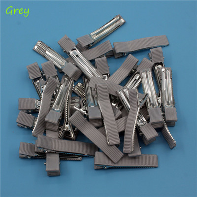 20 kom/lot 50 mm Grosgrain vrpce obložene aligator štipaljkama za kosu s dvostrukim zupcima za mašne za kosu Cvjetni obrt DIY dodaci