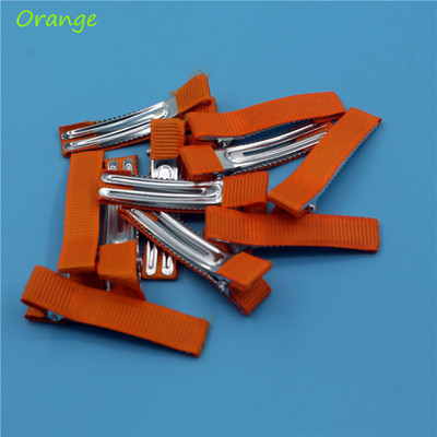 20 kom/lot 50 mm Grosgrain vrpce obložene aligator štipaljkama za kosu s dvostrukim zupcima za mašne za kosu Cvjetni obrt DIY dodaci