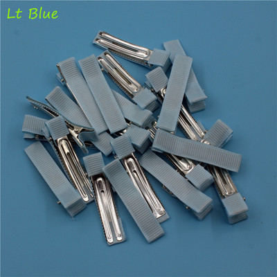 20 kom/lot 50 mm Grosgrain vrpce obložene aligator štipaljkama za kosu s dvostrukim zupcima za mašne za kosu Cvjetni obrt DIY dodaci