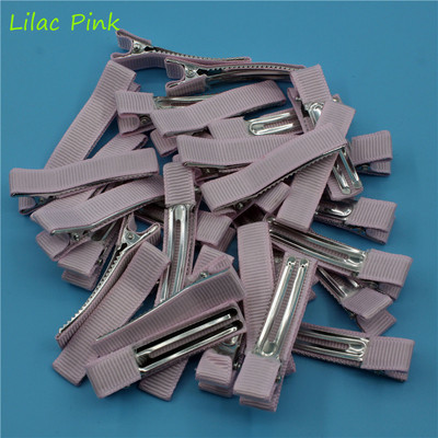 20 kom/lot 50 mm Grosgrain vrpce obložene aligator štipaljkama za kosu s dvostrukim zupcima za mašne za kosu Cvjetni obrt DIY dodaci