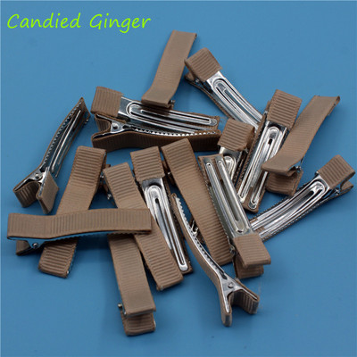 20 kom/lot 50 mm Grosgrain vrpce obložene aligator štipaljkama za kosu s dvostrukim zupcima za mašne za kosu Cvjetni obrt DIY dodaci