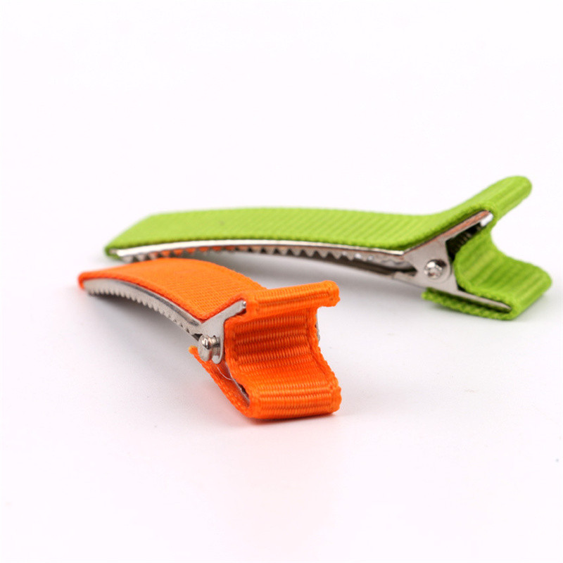 20 kom/lot 50 mm Grosgrain vrpce obložene aligator štipaljkama za kosu s dvostrukim zupcima za mašne za kosu Cvjetni obrt DIY dodaci