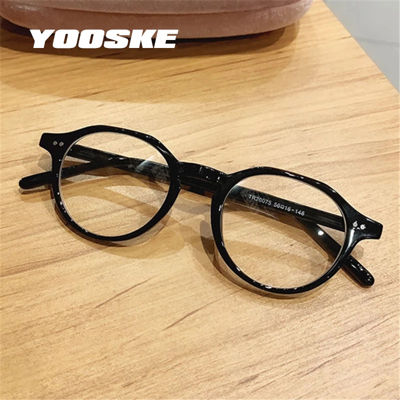 YOOSKE vintage polügoonprillid meestele naiste läbipaistvad prillid raamid väikesed optilised prillid võltsprillid