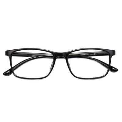Супер леки мъжки квадратни очила Retangle Рамка за очила TR90 Комфортни лещи за късогледство Оптично обикновено огледало 2022 г.