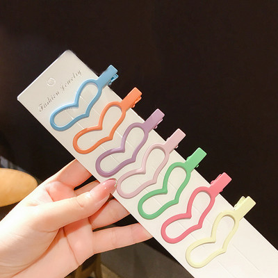 Nasumična ukosnica za korejsku jednostavnu Bb kopču sa šiškama Pokrivalo za kosu za slatku djevojku Set metalnih kandži za kosu Ženske hvataljke za kosu