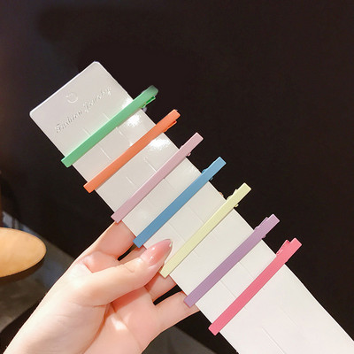 Nasumična ukosnica za korejsku jednostavnu Bb kopču sa šiškama Pokrivalo za kosu za slatku djevojku Set metalnih kandži za kosu Ženske hvataljke za kosu