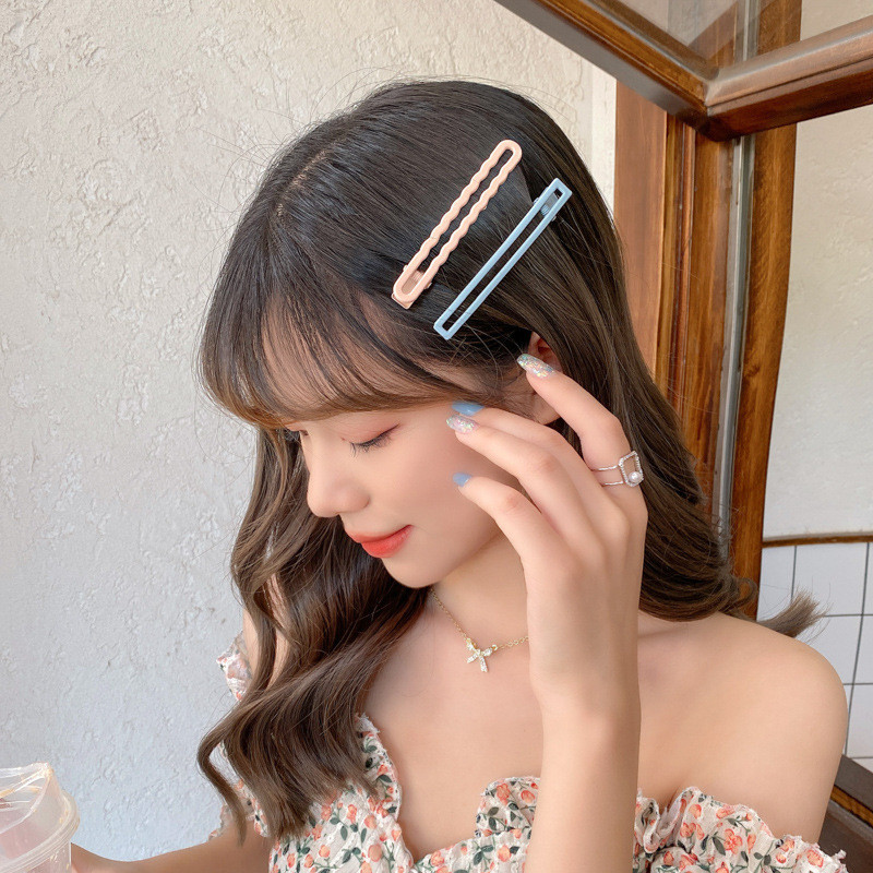 Nasumična ukosnica za korejsku jednostavnu Bb kopču sa šiškama Pokrivalo za kosu za slatku djevojku Set metalnih kandži za kosu Ženske hvataljke za kosu
